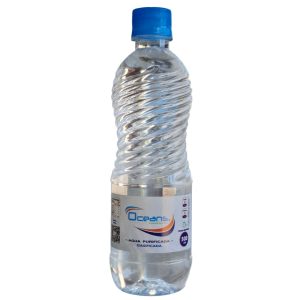 Agua purificada OCEANS | con gas | 500 ml | botella desechable | 1 unidad | *** DESPACHO DISPONIBLE SOLO VALPARAISO METROPOLITANO ***