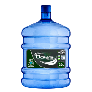 Botellón retornable OCEANS Green Planet de 20 litros, recomendado para faenas